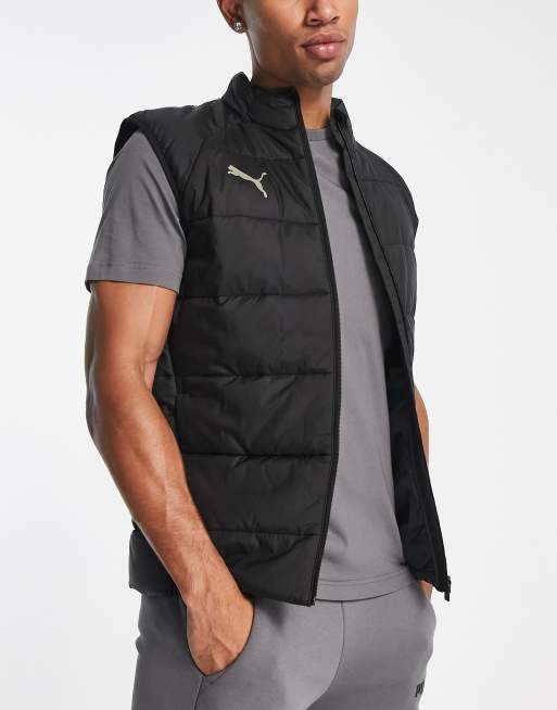 Puma individual liga padded gilet in black ASOS