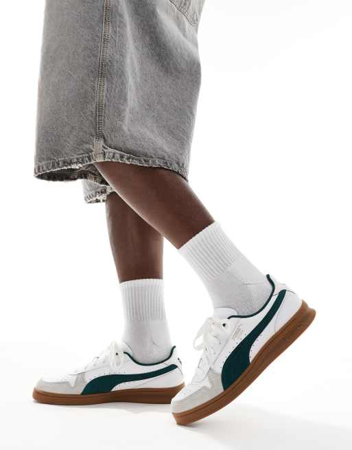 PUMA Indoor – Sneaker in Weiß und Grün , 4 von 5