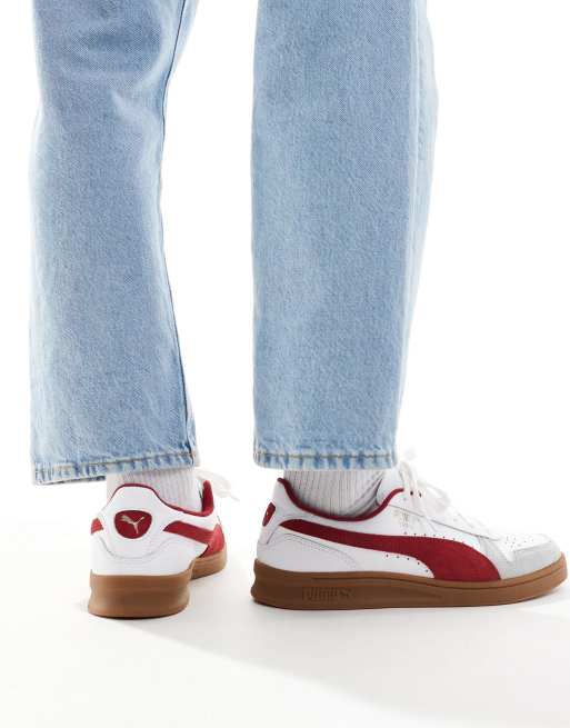 PUMA Indoor sneakers in white and red detail, 3 of 4
