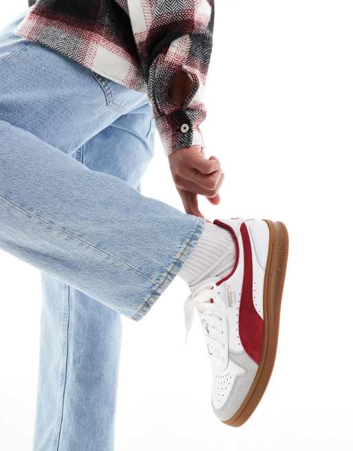 PUMA Indoor sneakers in white and red detail, 4 of 4