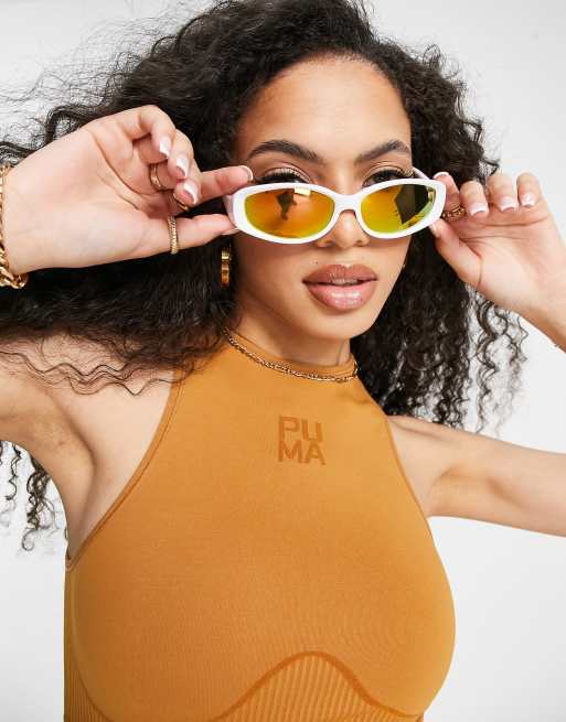 PUMA – Infuse EvoKnit – Brun crop top