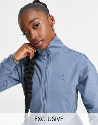 Puma Infuse high neck jacket in petrol blue - ASOS Price Checker