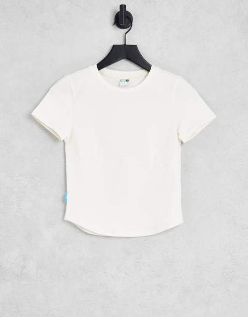 Puma - Infuse - T-shirt bianco sporco con dettaglio sul busto