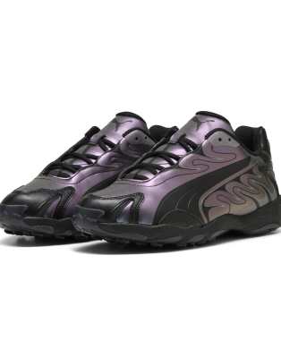  Inhale colour shifting sneakers in  black-shadow gray