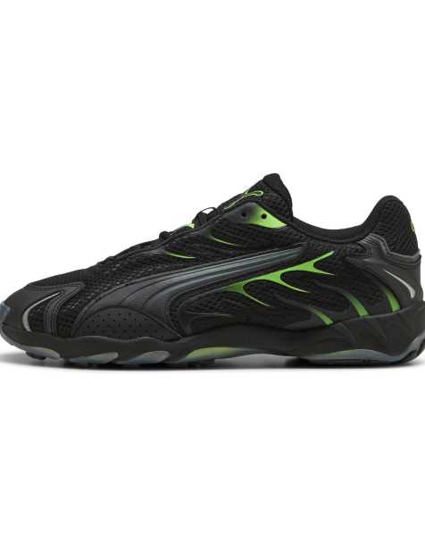 Puma Inhale sneakers in puma black-green glare - view 1