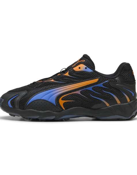 Puma Inhale trainers in black and orange - view 1