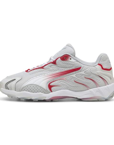 Puma Inhale trainers in grey and red - view 1