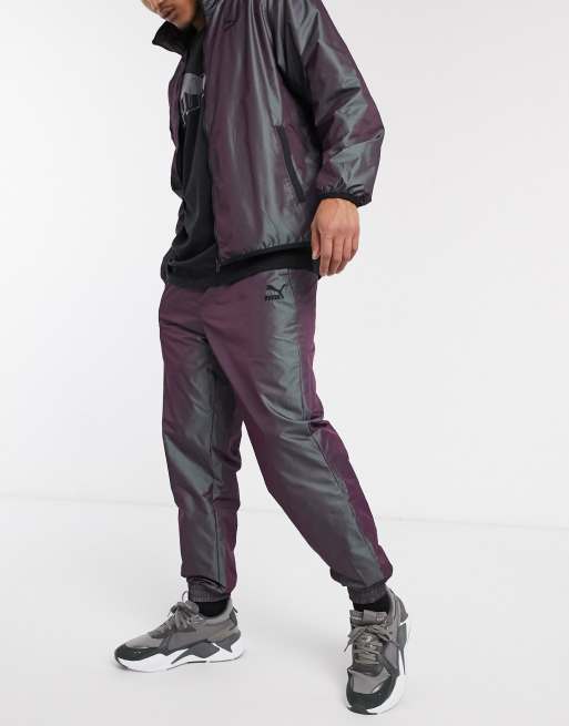 Iridescent discount track pants