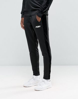 Joggers With Velvet Trim In Tapered Fit 