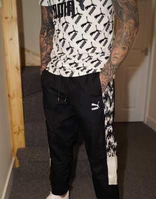 puma trainingsanzug schwarz weiß