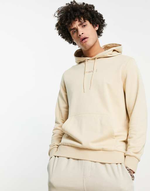 PUMA Kapuzenpullover in Beige mit Logostickerei exklusiv bei ASOS ASOS