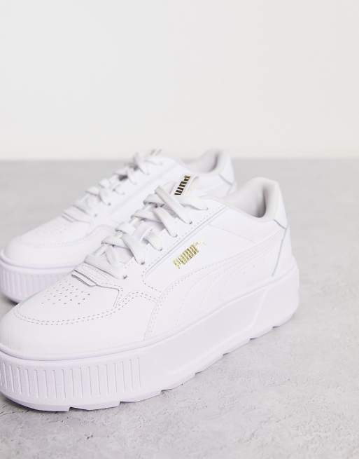 All white deals pumas women's