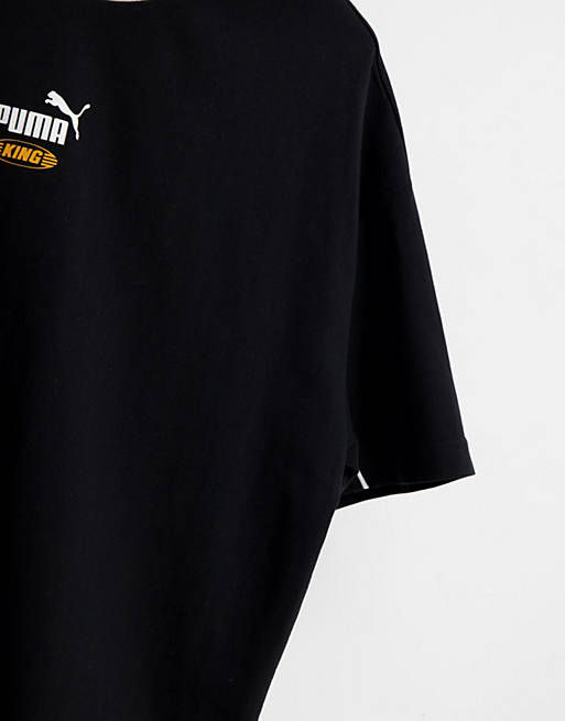 PUMA King boxy T-shirt in black | ASOS