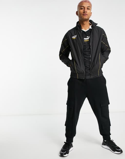 PUMA - King - Lichtgewicht jack met logoprint in zwart, 4 van 4