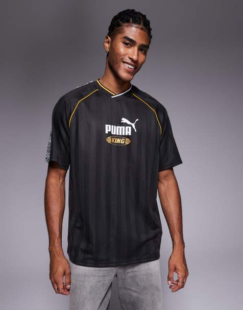 Puma King relaxed football jersey in puma black - view 1