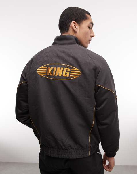 Puma King short lined jacket in black - view 1