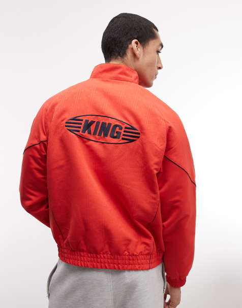 Puma King short lined jacket in red - view 1