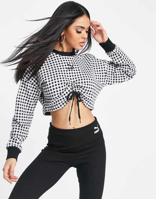 Puma - Kontrast - Sweatshirt i sort
