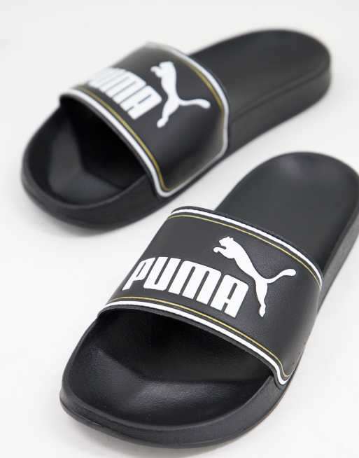 PUMA – Leadcat – Czarne klapki
