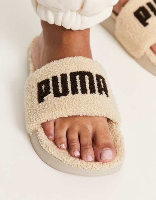 Puma leadcat sherpa on sale slides