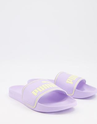 Puma Leadcat Slides In Lilac purple ModeSens