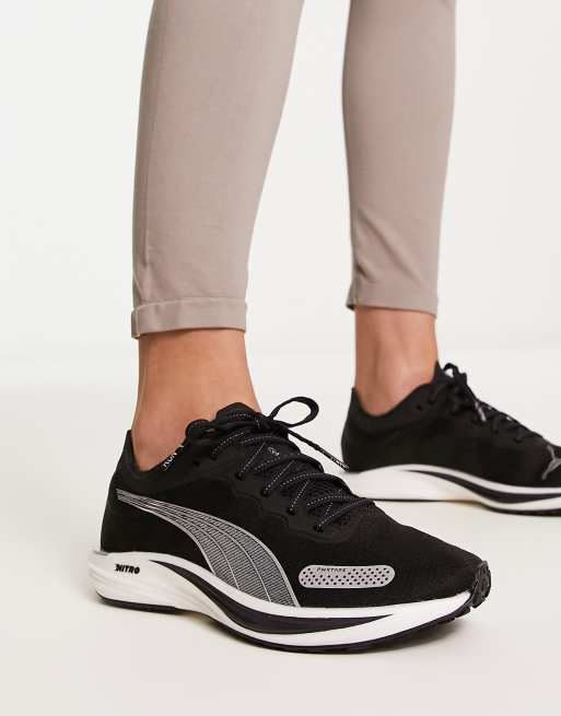Puma Liberate Nitro 2 trainers in black and silver
