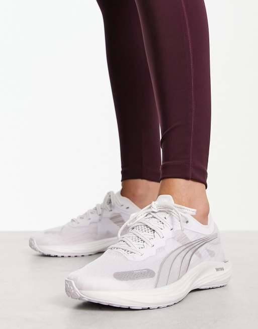 Puma Liberate Nitro 2 trainers in white and silver