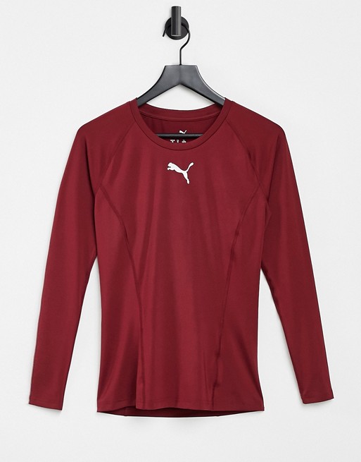 Puma Liga long sleeve baselayer t-shirt in red