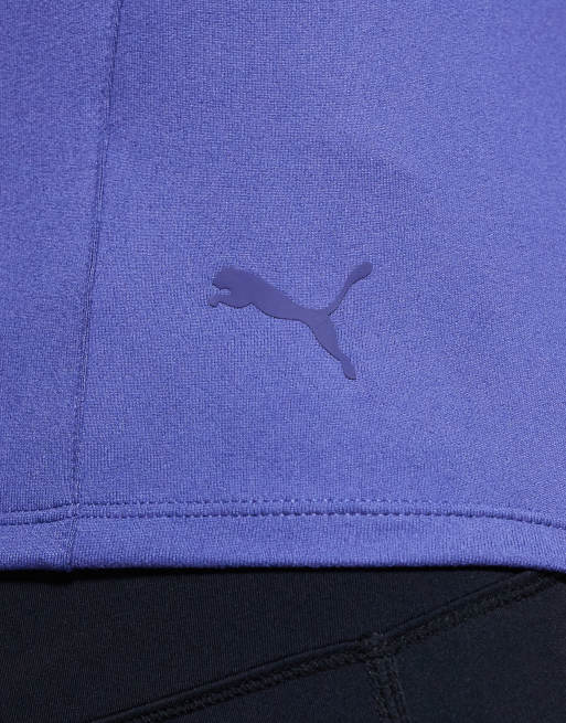 PUMA – Ljusblå träningstopp i standardlängd med dragkedja, 4 av 4