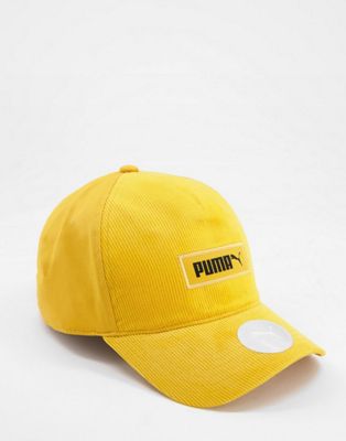Puma logo cap in mineral yellow