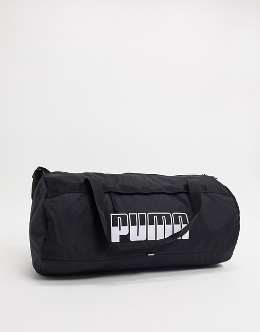 Puma logo gym bag in black