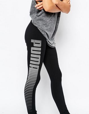 puma leggings with side logo