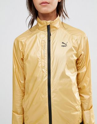 puma metallic logo track jacket