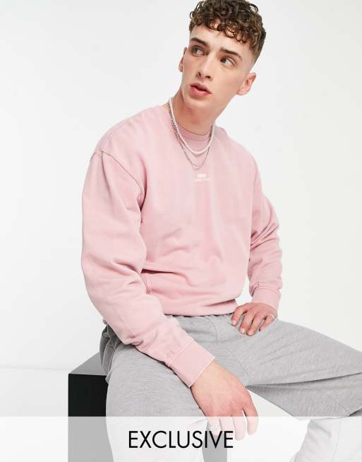 Washed discount pink sweatshirt