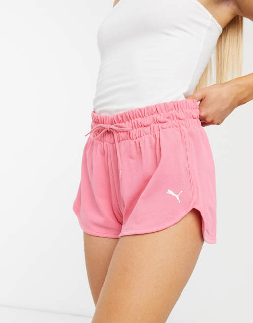 Puma shorts sales womens pink