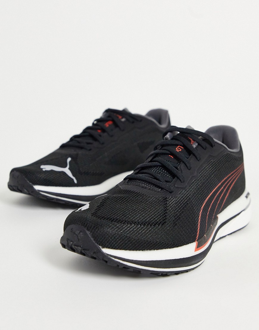 PUMA – Löpning – Velocity Nitro-sneakers i svart och orange-Svart/a