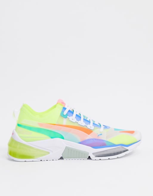 Puma LQD Cell optic sheer trainers in puma white