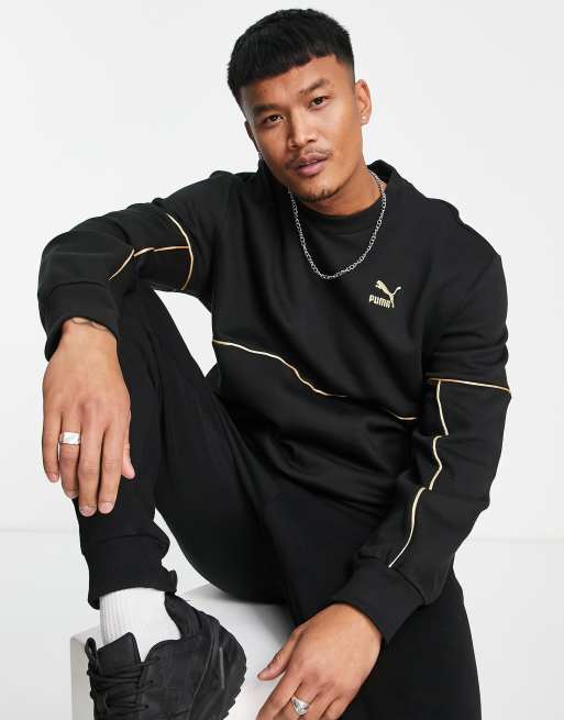 Black and outlet gold puma jumper