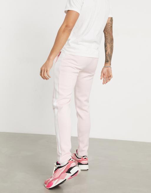 Puma - Luxe - Rosa træningssbukser med logo, 2 af 4