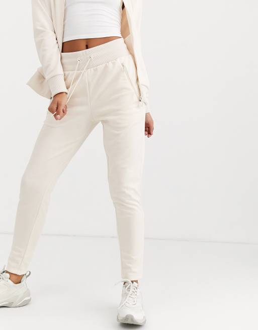 Cream tracksuit bottoms discount womens