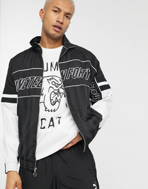 Puma LUXTG track jacket in black ASOS