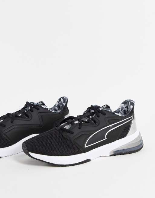 Puma LVL-UP XT Floral trainers in black and white | ASOS