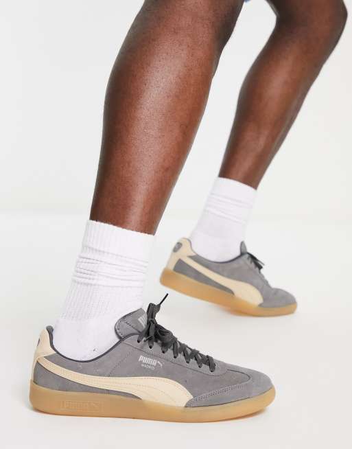 Puma Ralph Sampson Suede Gum Sole Sneakers in Tan Exclusive to ASOS-Brown