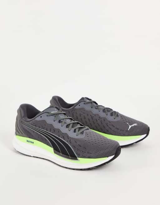PUMA – Magnify Nitro – Zielone buty sportowe