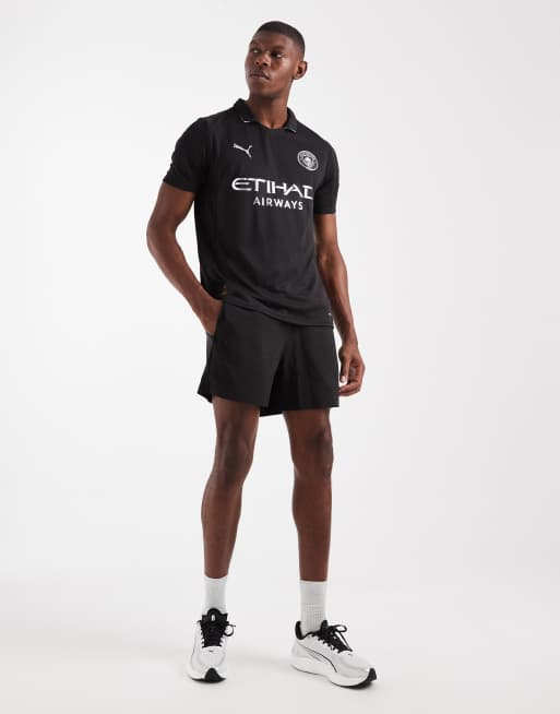 Puma Manchester City 25/26 away jersey in black | ASOS