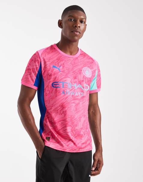 Puma Manchester city 25/26 goalkeeper jersey in fluro pink pes-aquatic - view 1