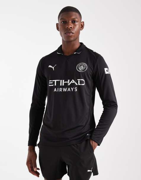 Puma Manchester City 25/26 long sleeve away jersey in black - view 1