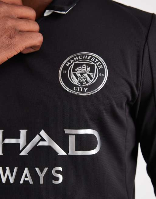 Puma Manchester City 25/26 long sleeve away jersey in black | ASOS
