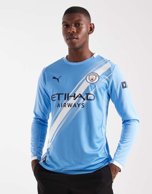 Puma Manchester city 25/26 long sleeve home jersey in team light blue-puma white