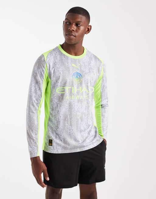 Puma Manchester city 25/26 long sleeve third jersey in cool weather-pro green